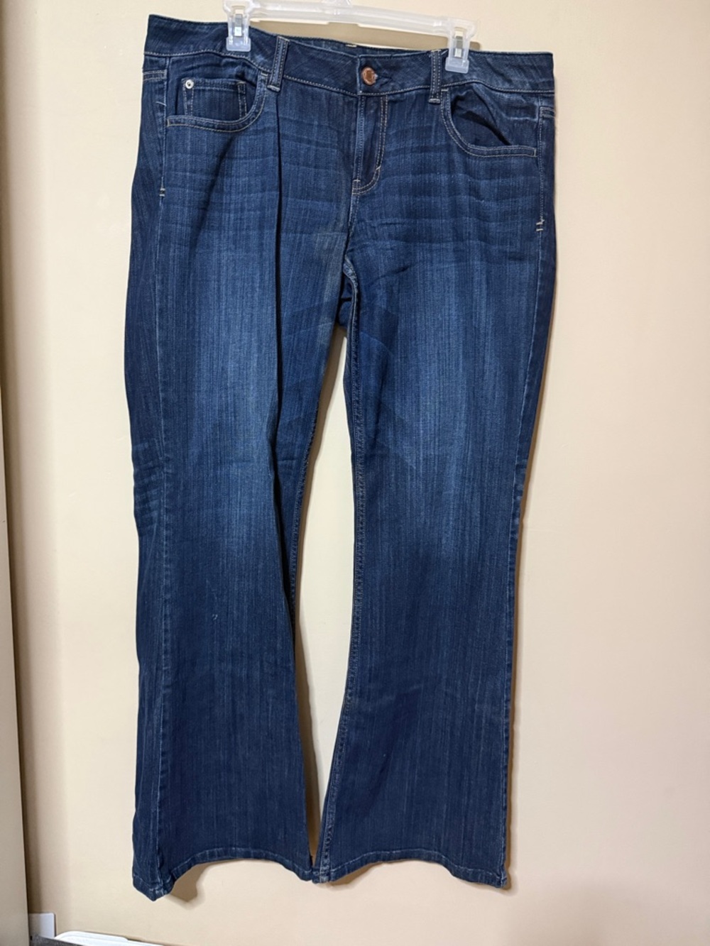 American Eagle Outfitters Indigo Wide-Leg Flare Jeans